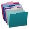 Pendaflex Colored File Folders, 1/3-Cut Tabs: Assorted, Letter Size, Bright Assorted Colors, 100PK 02315 - alternate 1