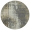 Homeroots 8' Taupe Beige And Olive Green Round Abstract Washable Indoor Outdoor Area Rug 587328 - alternate 2