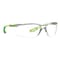 3M CCS, Safety Glasses, Scotchgard Anti-Fog & Anti-Scratch, Clear Lens, Green Frame, Frameless SCCS01SGAF-GRN - alternate 1