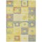 Homeroots 9' X 12' Yellow Blue And Terra Cotta Geometric Washable Indoor Outdoor Area Rug 605059 - alternate 2