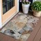Homeroots 3' X 5' Terra Cotta Copper And Beige Floral Washable Indoor Outdoor Area Rug 588534 - alternate 1