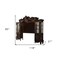 Homeroots 118in Dark Brown Solid Wood Floating Mount Entertainment Center 348657 - alternate 2