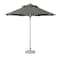 Homeroots 13ft Charcoal Polyester Round Market Patio Umbrella 491981 - alternate 1