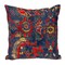 Homeroots 18" Blue and Red Cotton Throw Pillow 529244 - alternate 3