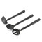 Gibson Home Hampsbridge 10 Piece Nylon Kitchen Tool Set and Utensil Crock in Black and Gold 138516.1 - alternate 2