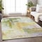 Homeroots 3' X 5' Green Yellow And Purple Abstract Washable Indoor Outdoor Area Rug 602932 - alternate 3