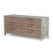 Homeroots 64" Brown Oak Grey Solid And Manufactured Wood Six Drawer Dresser 490815 - alternate 1