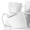 Elama Madeline 12 Piece Porcelain Mug Set in White EL-MADELINE12PC - alternate 2