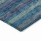 Homeroots 8' X 10' Blue And Gray Striped Washable Indoor Outdoor Area Rug 615839 - alternate 4