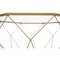 Leisuremod Malibu Modern Octagon Glass Top Coffee Table with Chrome Base, Gold MD23GG - alternate 2