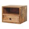 Homeroots 12" Brown Solid Wood One Drawer Floating Nightstand 712846 - alternate 3