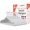 Campior White Velvet Hangers, 360 Deg Swivel Hook, Non-Slip and Space Saving Hangers, Heavy-Duty, 5PK CMPVVH5WH - alternate 1