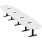 Skutchi Designs 18ft Boval Conference Table With Power | Harmony Series | 18 Person Meeting Room Table HAR-BOVL-48X216-T.BK-WA7976-EBLK - alternate 1