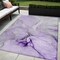 Homeroots 5' X 8' Purple and Ivory Abstract Washable Non Skid Indoor Outdoor Area Rug 559707 - alternate 1
