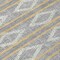 Homeroots 8' Gray Ivory And Brown Round Geometric Washable Indoor Outdoor Area Rug 599630 - alternate 2