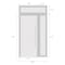 Vdomdoors Exterior Prehung uPVC Door Frosted Glass, Manux 8002 White Silk, W30+14" x H80+14", Left Inswing MANUX8002EXD-WS-W30+14 x H80+14-LH - alternate 1