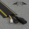 D-Line Cable Protector, 9/16 in H, 6 ft L, 3-1/4 in W, 1 Channel, PVC, Black, Yellow, 5 PK US/FC83H/5PK - alternate 3