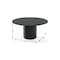 Homeroots 60" Black Solid Wood Pedestal Base Round Top Dining Table 721055 - alternate 3
