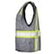 Dome75 Hi-Vis Safety Vest SM/MD Class Non-ANSI/Enhanced Visibility , Zipper 6 Pockets, 2 Mic Tab DV2183 - alternate 2
