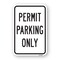 Signmission Permit Parking Only, Heavy-Gauge Aluminum Rust Proof Parking Sign, 18" x 24", A-1824-24893 A-1824-24893 - alternate 1