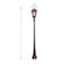 Gama Sonic Royal Bulb Solar Lamp Post, GS Solar Light Bulb, Single Lamp, Brushed Bronze 98B101 - alternate 2