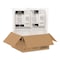 Dart Compostable Molded Fiber Hinged Trays, ProPlanet Seal, 9.14 x 9 x 2.98, Natural, 200PK 90FBRHT1 - alternate 3