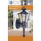 Boston Harbor Outdoor Wall Lantern, 120 V, 60 W, A19 or CFL Lamp, Steel Fixture, Black, Black Fixture 4003H-53L - alternate 2