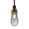 Besa Lighting Wish Stem Pendant, Smoke/Clear, Black Finish, 1x3W LED Edison 1TT-WISHSM-EDIL-BK - alternate 1