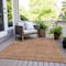 Homeroots 8' X 10' Terra Cotta And Brown Abstract Washable Indoor Outdoor Area Rug 594968 - alternate 3