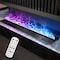 Edendirect 30 in. Recessed Freestanding Electric Fireplace in Black, Water Vapor Fireplace with Remote, Timer ZR-BLR80 - alternate 2