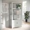 Martha Stewart Hutton Four Tier Shaker Style Bookcase with Storage Cabinet in Gray with Brushed Nickel Hardware ZG-053-GY-MS - alternate 1
