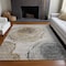 Homeroots 5' X 8' Taupe Gray And Brown Abstract Washable Indoor Outdoor Area Rug 582807 - alternate 2
