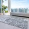 Homeroots 3' X 5' Gray And Ivory Abstract Washable Indoor Outdoor Area Rug 612743 - alternate 3