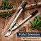 Kings County Tools Bypass Lopper 24 in Tree Trimmer Forged Steel Blades w/ 1.6 in Cutting Capacity Loppers GW11G12-39 - alternate 2