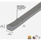 M-D Building Products Building Products 1/4'' W x 1/8'' H x 17 Ft. L Gray Foam Window Seal for Ex-Small Gaps 2238 - alternate 2