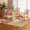 Bali & Pari Wade Natural Rattan Dining Set 264-14154-14384-ZORO - alternate 3