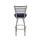 Holland Bar Stool Co 410 Jackie Stainless Steel 36in Swivel Bar Stool with Canter Twilight Seat 41036SS002 - alternate 3