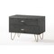 Homeroots 18" Wood Two Drawer Nightstand 473020 - alternate 2