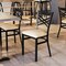 Flash Furniture HERCULES Black  inX in Back Metal Restaurant Chair - Tan Vinyl Seat, 2PK 2-XU-6FOBXBK-TNV-GG - alternate 3