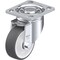 Blickle Swivel Plate Caster, PU, 4", 660 lb., Overall Height: 5.51" LH-POTH 100K-14 - alternate 1