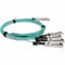 Add-On Addon Msa And Taa Compliant 40Gbase-Aoc Qsfp+ To 4Xsfp+ Direct Attach QSFP-4SFP-AOC3M-AO - alternate 2