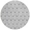 Homeroots 8' Silver And Gray Round Geometric Washable Indoor Outdoor Area Rug 595771 - alternate 2