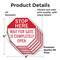 Signmission Stop Here Wait for Gate to Complete, 4 inch X 4 inch, Vinyl Decal, 5PK OC-D-5PACK-4-136 - alternate 2