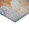 Homeroots 3' X 5' Orange Red And Teal Blue Abstract Washable Indoor Outdoor Area Rug 615614 - alternate 3
