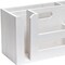 Homeroots 7" White Wood Desk Organizer 661197 - alternate 2