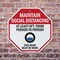 Signmission Maintain Social Distancing At Least, 6 inch X 6 inch, Plastic Sign, 2PK OC-P-2PACK-6-195 - alternate 2