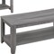 Homeroots Set of Three 42" Gray Coffee Table With Shelf, 3PK 366097 - alternate 2