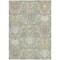 Homeroots 5' X 8' Artichoke Green Brown And Ivory Damask Washable Indoor Outdoor Area Rug 599389 - alternate 2