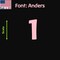 Aacc Self-Adhesive Vinyl Number: 1, Size: 30 cm. Color: Pink Font: Anders, 1 sticker AACC-Anders-N1-Pink-M30x1 - alternate 1