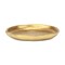 Homeroots 6in Gold Cast Iron Handmade Round Trinket Tray 634792 - alternate 1